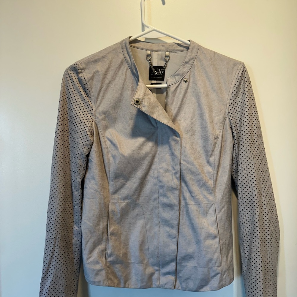 Armani Gray Perforated Jacket